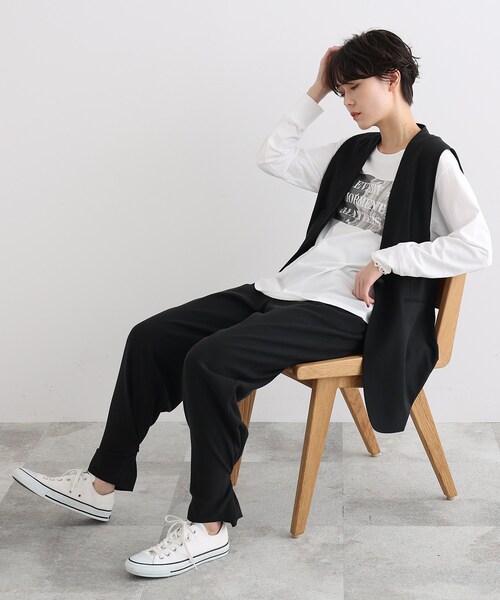 INDIVI(インディヴィ)の「◆【こなれSETUP/エコ/2WAY/洗える/UVケア】コットンデザインパンツ(その他パンツ・レディース・ブラック/ナチュラル・40/38/15 /13/19/36)」の22枚目の写真