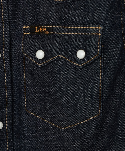 Lee(リー)の「Lee/リー 【100-150cm】キッズ ルーズシルエット ウエスタンデニムシャツ(シャツ/ブラウス・キッズ・ワンウォッシュ/インディゴブルー・120/130/140/110/100/150)」の6枚目の写真