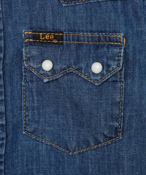 Lee(リー)の「Lee/リー 【100-150cm】キッズ ルーズシルエット ウエスタンデニムシャツ(シャツ/ブラウス・キッズ・ワンウォッシュ/インディゴブルー・120/130/140/110/100/150)」の10枚目の写真