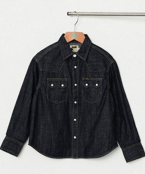 Lee(リー)の「Lee/リー 【100-150cm】キッズ ルーズシルエット ウエスタンデニムシャツ(シャツ/ブラウス・キッズ・ワンウォッシュ/インディゴブルー・120/130/140/110/100/150)」の12枚目の写真