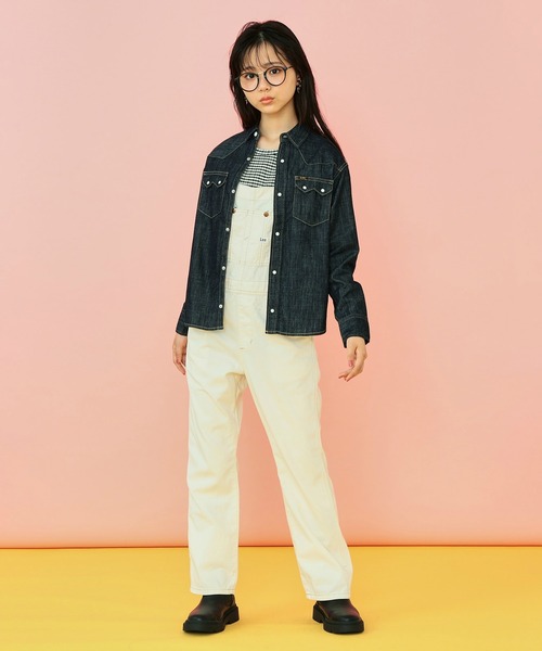 Lee(リー)の「Lee/リー 【100-150cm】キッズ ルーズシルエット ウエスタンデニムシャツ(シャツ/ブラウス・キッズ・ワンウォッシュ/インディゴブルー・120/130/140/110/100/150)」の19枚目の写真