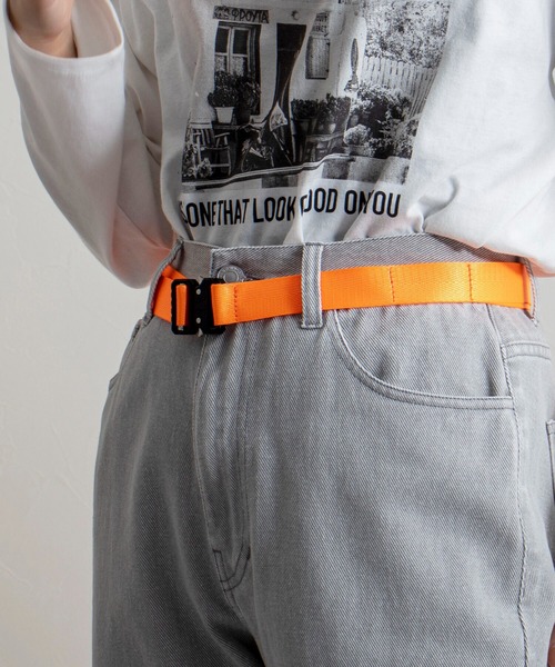 GLOSTER（グロスター）の「【GLOSTER/グロスター】MULTI-PORPOSE バックルベルト改（ベルト・メンズ・チャコールグレー/ライトグレー/ブラック/レッド/オレンジ/イエロー/グリーン/パープル・FREE）」の8枚目の写真