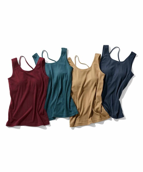 MEDE19F（メデジュウキュウ）の「ＭＥＤＥ１９Ｆ　カップ付きデザインタンクトップ（タンクトップ・レディース・グリーン/グレイッシュベージュ/ネイビー・MEDIUM/LARGE/X-LARGE/XX-LARGE）」の13枚目の写真