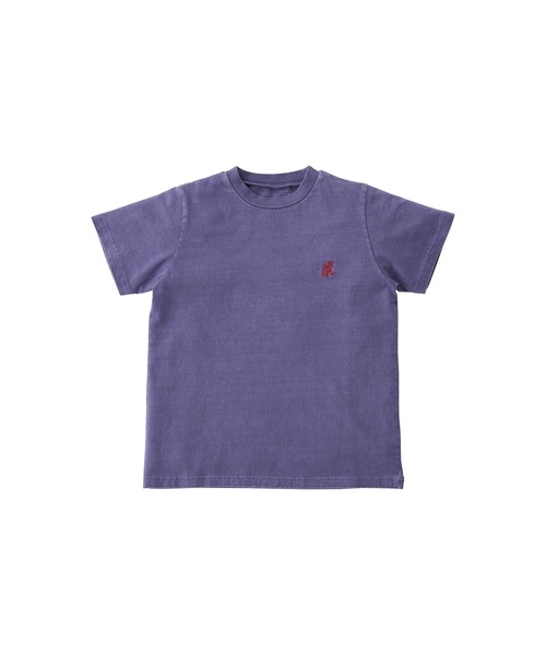Gramicci（グラミチ）の「【GRAMICCI / グラミチ】KIDS ONE POINT TEE キッズワンポイントＴシャツ（Tシャツ/カットソー・キッズ・ネイビー/レッド系その他/ホワイト/ブラック/パープル系その他/ブルー系その他7/グレー系その他7/ブラック系その他/パープル/サンドベージュ/ヘザーグレー・140cm/150cm）」の16枚目の写真