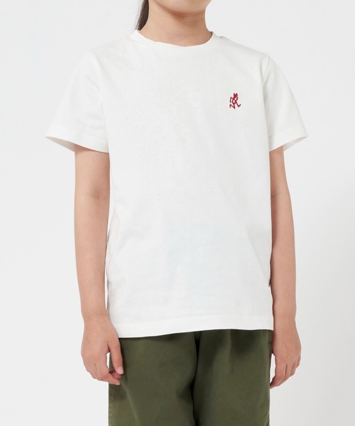 Gramicci（グラミチ）の「【GRAMICCI / グラミチ】KIDS ONE POINT TEE キッズワンポイントＴシャツ（Tシャツ/カットソー・キッズ・ネイビー/レッド系その他/ホワイト/ブラック/パープル系その他/ブルー系その他7/グレー系その他7/ブラック系その他/パープル/サンドベージュ/ヘザーグレー・140cm/150cm）」の14枚目の写真