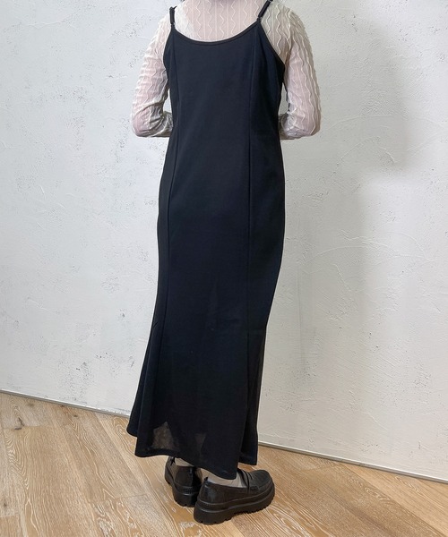 PairPair（ペアペア）の「キャミワンピース×チュールプルオーバー（ワンピース・レディース・ブラック・FREE）」の3枚目の写真