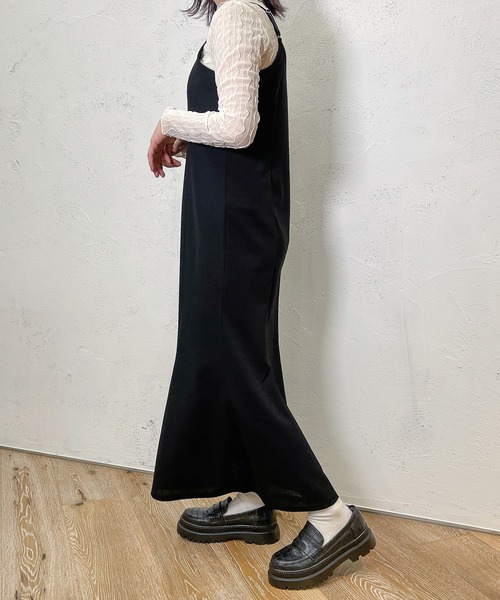 PairPair（ペアペア）の「キャミワンピース×チュールプルオーバー（ワンピース・レディース・ブラック・FREE）」の4枚目の写真