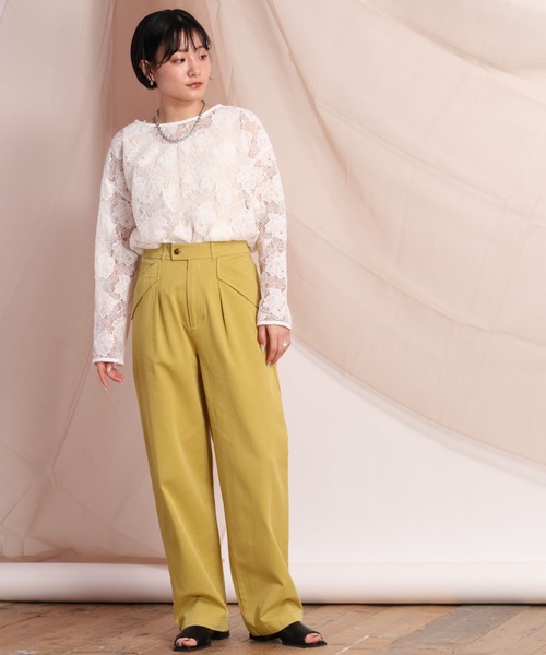 cepo（セポ）の「コットンレーヨンサージパンツ（その他パンツ・レディース・イエロー/オレンジ/ブルー・S/M）」の5枚目の写真