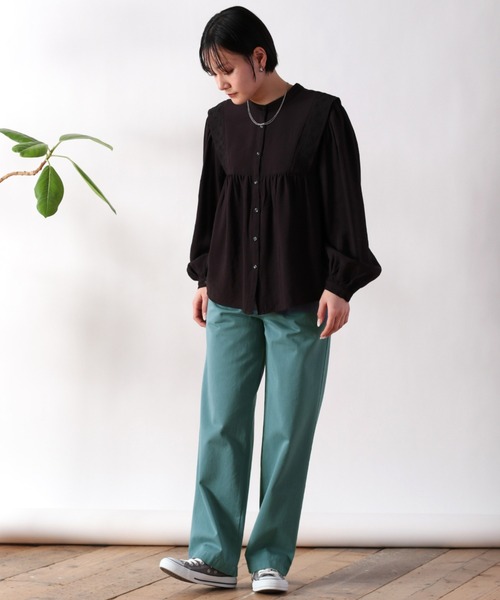 cepo（セポ）の「コットンレーヨンサージパンツ（その他パンツ・レディース・イエロー/オレンジ/ブルー・S/M）」の21枚目の写真