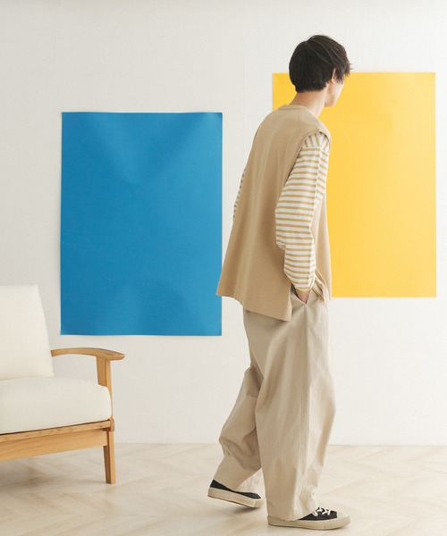 FORK&SPOON(フォークアンドスプーン)の「FORK&SPOON ドライタッチニットベスト(ベスト・メンズ・チャコールグレー/ベージュ/グリーン系その他・4/5)」の20枚目の写真