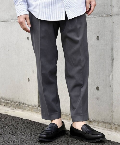 SHIPS any（シップス エニィ）の「SHIPS any: COOLMAX（R) アンクル テーパード パンツ ＜セットアップ対応＞◆（スラックス・メンズ・チャコールグレー/ブラック/ベージュ/ベージュ系/グレー/ネイビー/ライトオリーブ/ダークグレー・SMALL/MEDIUM/LARGE/X-LARGE）」の13枚目の写真