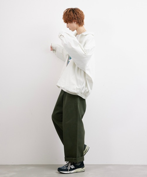 JUNRED(ジュンレッド)の「tai×JUNRed ワイドバルーンシルエットブルゾン(ブルゾン・メンズ・ブラック/オフホワイト/カーキ・FREE/S/M/L)」の11枚目の写真