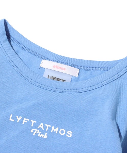 atmos pink（アトモスピンク）の「atmos pink × LYFT  シャーリングロゴトップス  【SP】（Tシャツ/カットソー・レディース・ホワイト/ブラック/ブルー・M/S）」の11枚目の写真