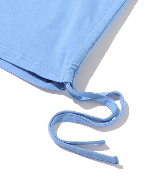 atmos pink（アトモスピンク）の「atmos pink × LYFT  シャーリングロゴトップス  【SP】（Tシャツ/カットソー・レディース・ホワイト/ブラック/ブルー・M/S）」の13枚目の写真