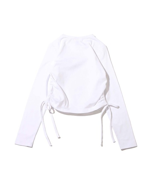 atmos pink（アトモスピンク）の「atmos pink × LYFT  シャーリングロゴトップス  【SP】（Tシャツ/カットソー・レディース・ホワイト/ブラック/ブルー・M/S）」の17枚目の写真