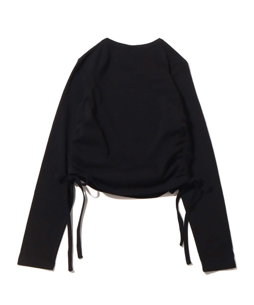 atmos pink（アトモスピンク）の「atmos pink × LYFT  シャーリングロゴトップス  【SP】（Tシャツ/カットソー・レディース・ホワイト/ブラック/ブルー・M/S）」の14枚目の写真