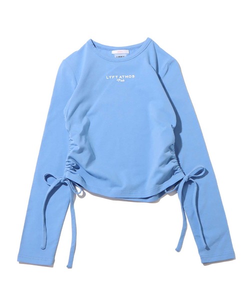 atmos pink（アトモスピンク）の「atmos pink × LYFT  シャーリングロゴトップス  【SP】（Tシャツ/カットソー・レディース・ホワイト/ブラック/ブルー・M/S）」の22枚目の写真