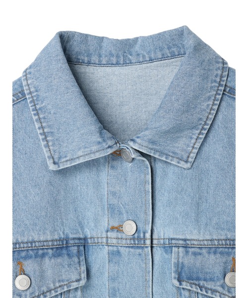 DURAS（デュラス）の「デニムショートジャケット（デニムジャケット・レディース・アイボリー/ライトインディゴブルー・FREE）」の16枚目の写真