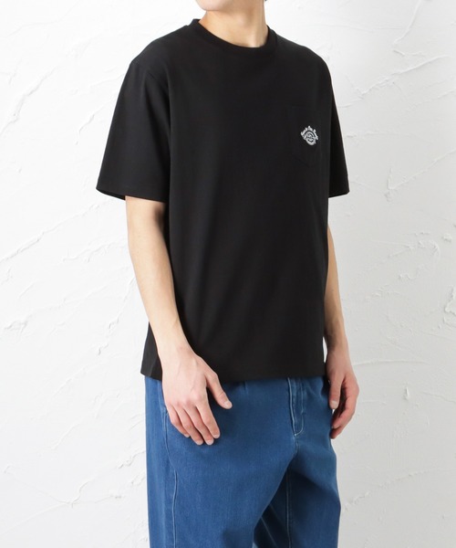 Dickies(ディッキーズ)の「Dickies ディッキーズ 無地ポケット付き半袖Tシャツ(Tシャツ/カットソー・メンズ・ブラック/ネイビー/ピンク/グリーン/ホワイト/ベージュ・XL/M/L)」の10枚目の写真