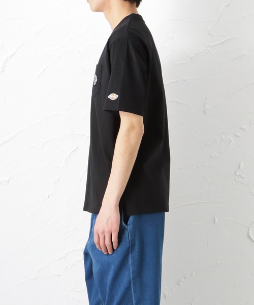 Dickies(ディッキーズ)の「Dickies ディッキーズ 無地ポケット付き半袖Tシャツ(Tシャツ/カットソー・メンズ・ブラック/ネイビー/ピンク/グリーン/ホワイト/ベージュ・XL/M/L)」の11枚目の写真