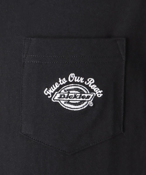 Dickies(ディッキーズ)の「Dickies ディッキーズ 無地ポケット付き半袖Tシャツ(Tシャツ/カットソー・メンズ・ブラック/ネイビー/ピンク/グリーン/ホワイト/ベージュ・XL/M/L)」の18枚目の写真
