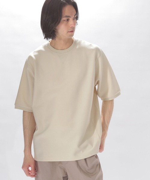 niko and...(ニコアンド)の「スタンダードハーフスリーブトレーナー(Tシャツ/カットソー・メンズ・ネイビー/グレー/アイボリー・SMALL/MEDIUM/LARGE)」の2枚目の写真