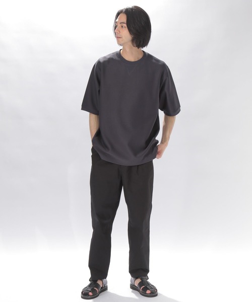 niko and...(ニコアンド)の「スタンダードハーフスリーブトレーナー(Tシャツ/カットソー・メンズ・ネイビー/グレー/アイボリー・SMALL/MEDIUM/LARGE)」の6枚目の写真