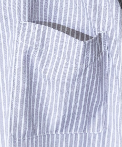 JOHN'S CLOSET（ジョンズクローゼット）の「【i】TCブロードクレイジークレリックバンドカラーシャツ（シャツ/ブラウス・メンズ・ブラック/サックスブルー/グレー/ベージュ・MEDIUM/LARGE/X-LARGE）」の6枚目の写真