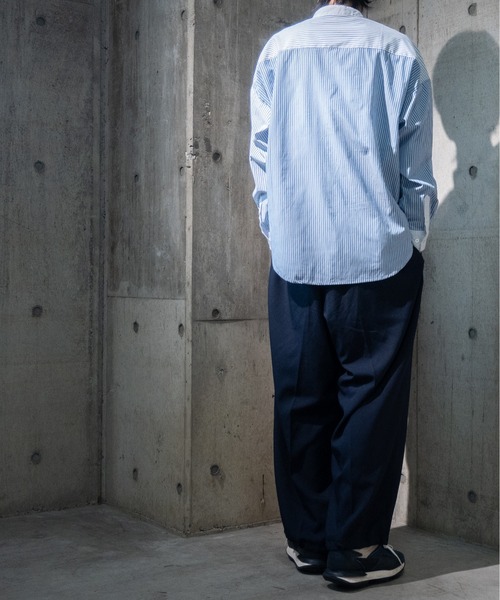 JOHN'S CLOSET（ジョンズクローゼット）の「【i】TCブロードクレイジークレリックバンドカラーシャツ（シャツ/ブラウス・メンズ・ブラック/サックスブルー/グレー/ベージュ・MEDIUM/LARGE/X-LARGE）」の13枚目の写真