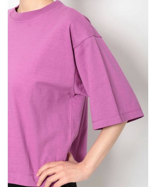 MURUA（ムルーア）の「ベーシックTシャツ（Tシャツ/カットソー・レディース・ブラック/ダークグレー/ホワイト/ピンク・FREE）」の21枚目の写真