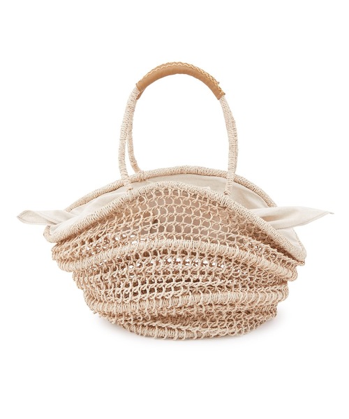 The Bagmati(ザバグマティ)の「【The Bagmati(バグマティ)】レザーハンドルバスケットM(かごバッグ・レディース・ベージュ・FREE)」の9枚目の写真