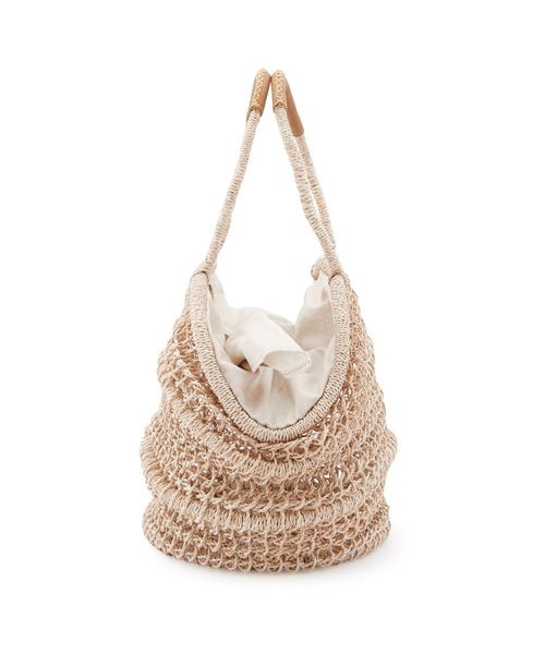 The Bagmati(ザバグマティ)の「【The Bagmati(バグマティ)】レザーハンドルバスケットM(かごバッグ・レディース・ベージュ・FREE)」の10枚目の写真