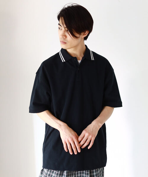 BEAMS（ビームス）の「BEAMS / リバーシブル ポロシャツ（ポロシャツ・メンズ・ブラック/ネイビー・SMALL/MEDIUM/LARGE/X-LARGE）」の2枚目の写真