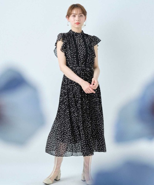 WILLSELECTION（ウィルセレクション）の「【Limited Item】ラッフルケシプリーツワンピース（ワンピース・レディース・ブラック/グリーン・MEDIUM）」の17枚目の写真