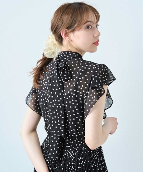 WILLSELECTION（ウィルセレクション）の「【Limited Item】ラッフルケシプリーツワンピース（ワンピース・レディース・ブラック/グリーン・MEDIUM）」の11枚目の写真