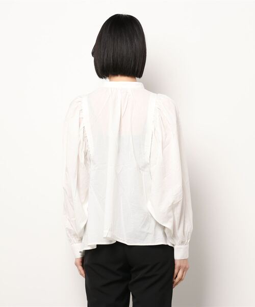 RODEO CROWNS WIDE BOWL（ロデオクラウンズワイドボウル）の「ボリュームスリーブ2WAYシャツ（シャツ/ブラウス・レディース・ホワイト/ブラック/ライトカーキ・FREE）」の6枚目の写真