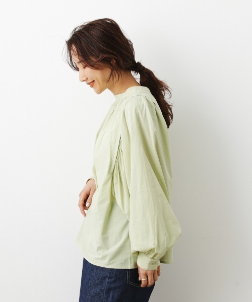 RODEO CROWNS WIDE BOWL（ロデオクラウンズワイドボウル）の「ボリュームスリーブ2WAYシャツ（シャツ/ブラウス・レディース・ホワイト/ブラック/ライトカーキ・FREE）」の14枚目の写真