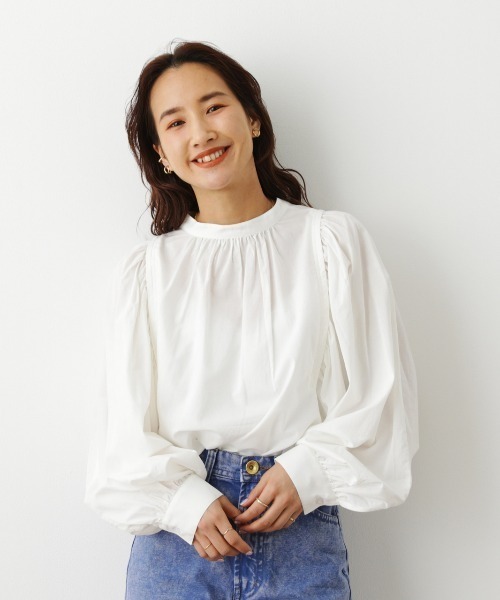 RODEO CROWNS WIDE BOWL（ロデオクラウンズワイドボウル）の「ボリュームスリーブ2WAYシャツ（シャツ/ブラウス・レディース・ホワイト/ブラック/ライトカーキ・FREE）」の19枚目の写真