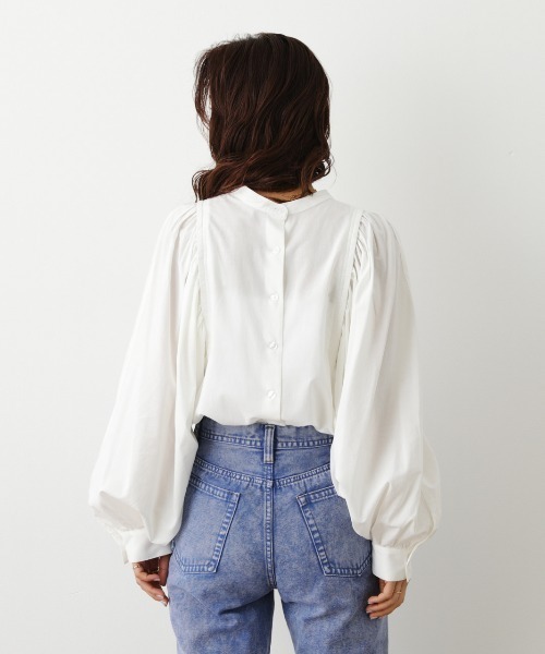 RODEO CROWNS WIDE BOWL（ロデオクラウンズワイドボウル）の「ボリュームスリーブ2WAYシャツ（シャツ/ブラウス・レディース・ホワイト/ブラック/ライトカーキ・FREE）」の20枚目の写真