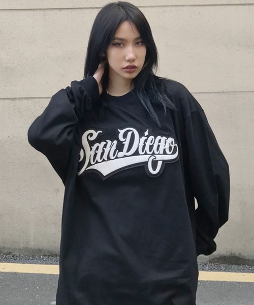 ARULE（アルール）の「A'GEM/9 × .kom『ARULE/アルール』英字ロゴ オーバーフィット ロングスリーブTシャツ 長袖 カットソー（Tシャツ/カットソー・メンズ・ホワイト/ブラック/イエロー・FREE）」の7枚目の写真