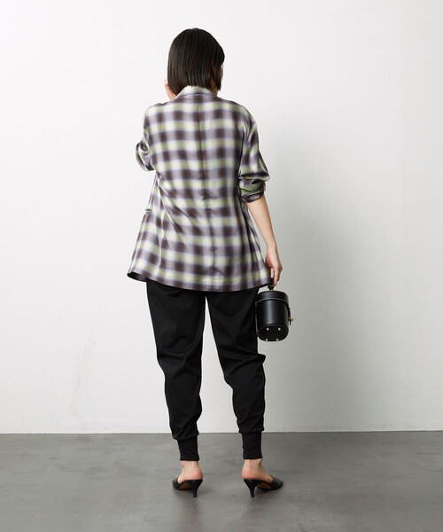 Aresense（アーセンス）の「Aresense/アーセンス ジョガーパンツ（スウェットパンツ・レディース・ブラック/ベージュ・ﾌﾘ-）」の8枚目の写真