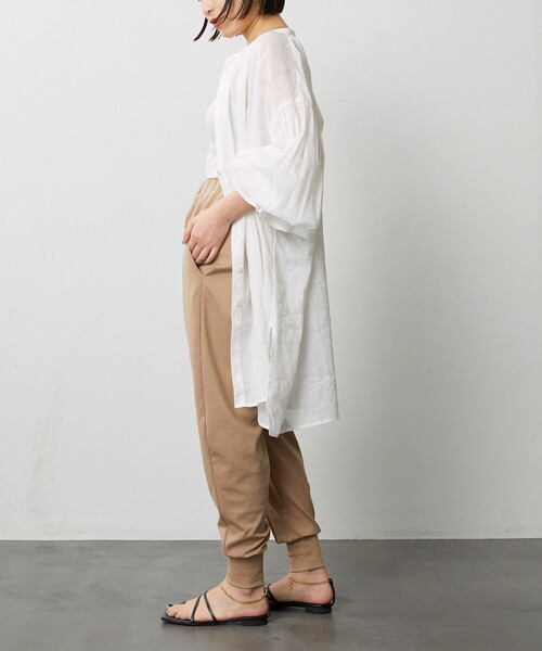 Aresense（アーセンス）の「Aresense/アーセンス ジョガーパンツ（スウェットパンツ・レディース・ブラック/ベージュ・ﾌﾘ-）」の17枚目の写真