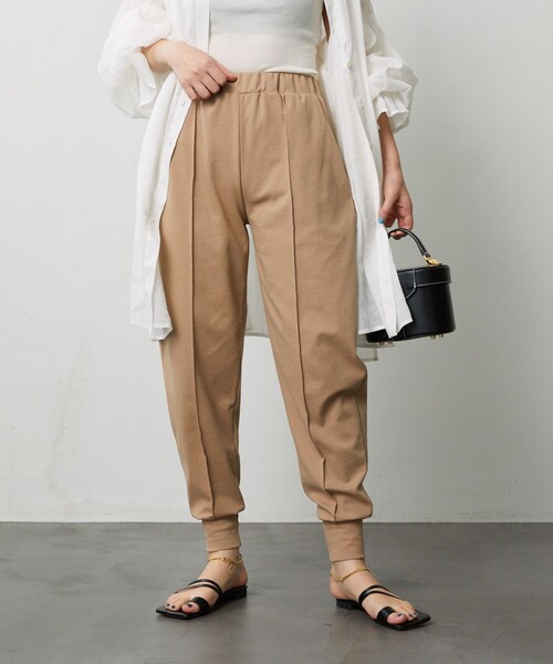 Aresense（アーセンス）の「Aresense/アーセンス ジョガーパンツ（スウェットパンツ・レディース・ブラック/ベージュ・ﾌﾘ-）」の19枚目の写真