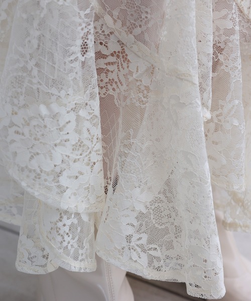 one after another NICE CLAUP（ワンアフターアナザーナイスクラップ）の「女神のシルエット　エスカルゴスカート（スカート・レディース・アイボリー/グレー系その他/パープル系その他/ライトグレー/オフホワイト・FREE）」の13枚目の写真