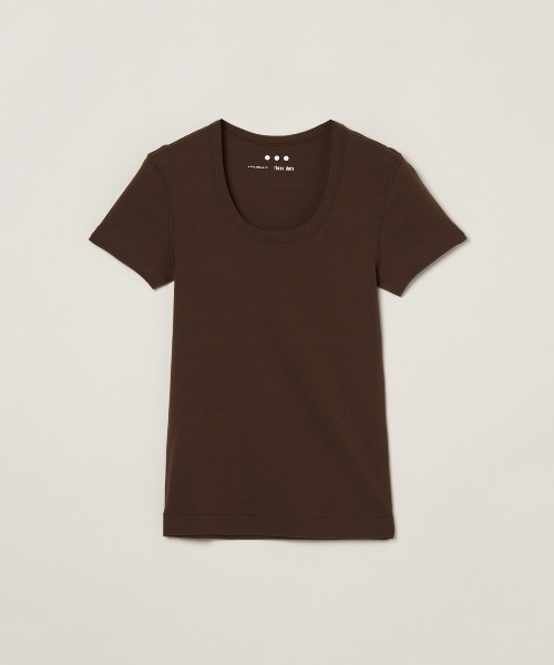 three dots(スリードッツ)の「ジェシカ(Tシャツ/カットソー・レディース・ブラック/ホワイト/グレー/ネイビー/グレー系その他/ブラウン系その他/ボルドー/チャコール・SMALL/MEDIUM/LARGE/X-SMALL)」の6枚目の写真
