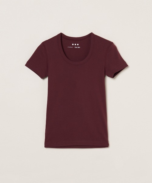 three dots(スリードッツ)の「ジェシカ(Tシャツ/カットソー・レディース・ブラック/ホワイト/グレー/ネイビー/グレー系その他/ブラウン系その他/ボルドー/チャコール・SMALL/MEDIUM/LARGE/X-SMALL)」の8枚目の写真