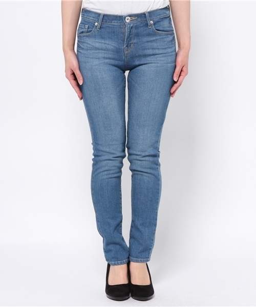 laboratory work（ラボラトリーワーク）の「デニムスキニーパンツ（デニムパンツ・レディース・ライトブルー/インディゴブルー/ホワイト/サックスブルー・SMALL/MEDIUM）」の5枚目の写真