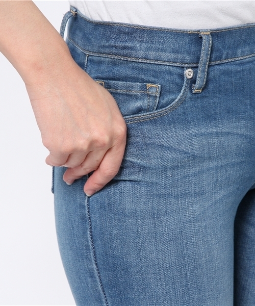 laboratory work（ラボラトリーワーク）の「デニムスキニーパンツ（デニムパンツ・レディース・ライトブルー/インディゴブルー/ホワイト/サックスブルー・SMALL/MEDIUM）」の12枚目の写真