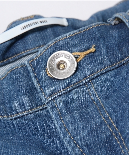 laboratory work（ラボラトリーワーク）の「デニムスキニーパンツ（デニムパンツ・レディース・ライトブルー/インディゴブルー/ホワイト/サックスブルー・SMALL/MEDIUM）」の16枚目の写真