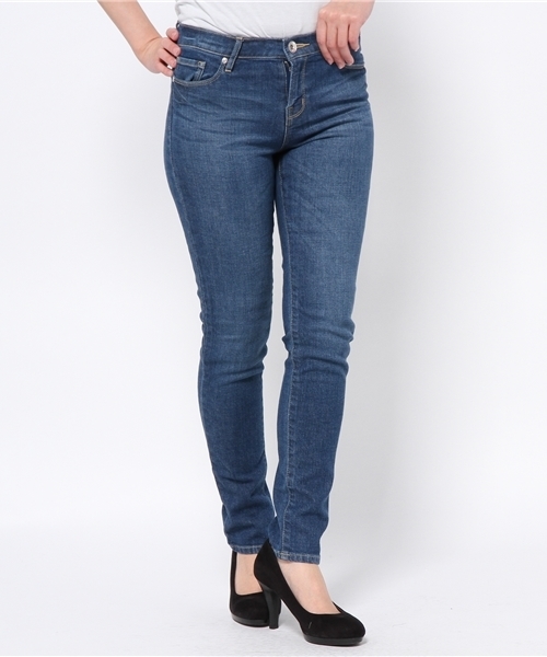 laboratory work（ラボラトリーワーク）の「デニムスキニーパンツ（デニムパンツ・レディース・ライトブルー/インディゴブルー/ホワイト/サックスブルー・SMALL/MEDIUM）」の11枚目の写真